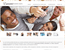 Tablet Screenshot of experientialexercises.com